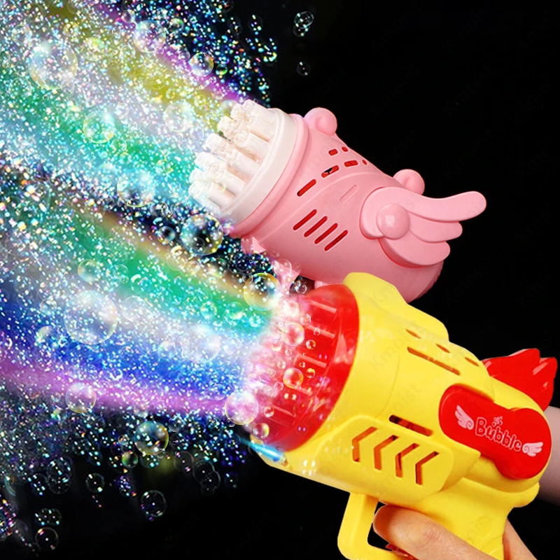 Pistola Automática de Bolhas de Sabão com LED, Brinquedo Infantil ...