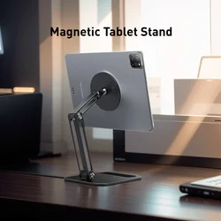 Metal Magnetic Tablet Stand Holder Pad Folddable Support for iPad Air Pro 12 Mini Xiaomi Samsung Accessories