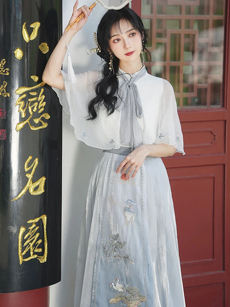 Modern Hanfu Under Garment Underwear Women Set White Black Ladies Tang  Dynasty Traditional Chinese Clothing Undertop Underpant