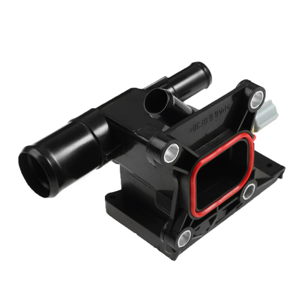 

Черный водяной выход охлаждающей жидкости двигателя с датчиком LF941517Z, водяной выход термостата и датчик