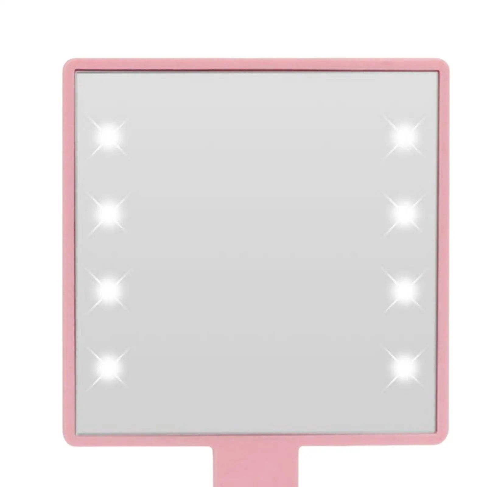 Makeup Mirror Makeup Mirror with LED Light with Handle Hand Mirror Pocket for Home