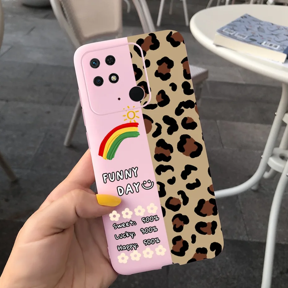 Lovely Pattern Candy Color Silicone Phone Case - Soft TPU Cover