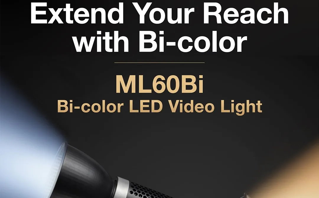 ML60Bi ML60 Bi 60W Bi-Color LED Light Silent Mode Portable Brightness Adjustment