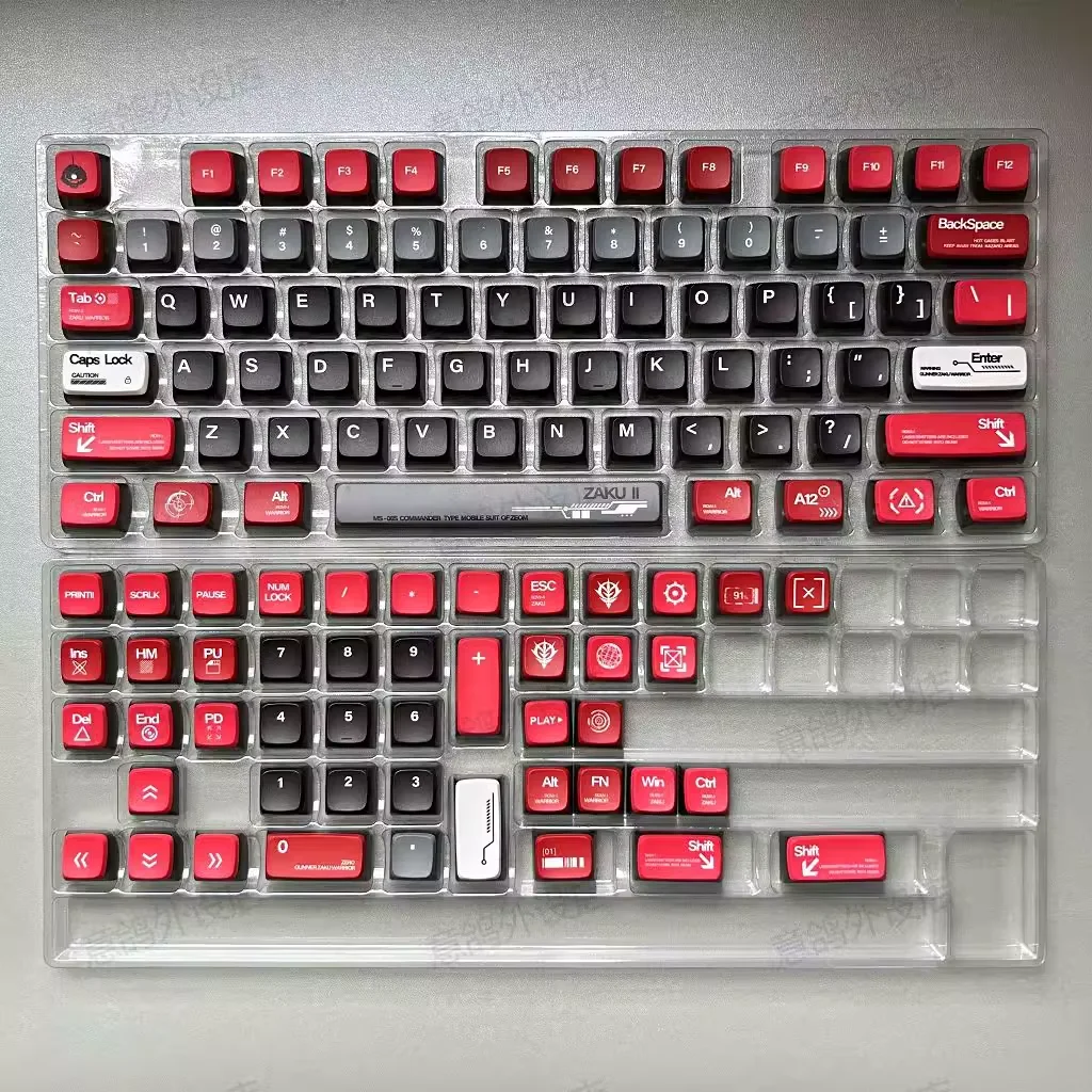 キーキャップ　R-120 ZAKU キーキャップ 120 キー PBT 素材 MDA プロファイル側光透過