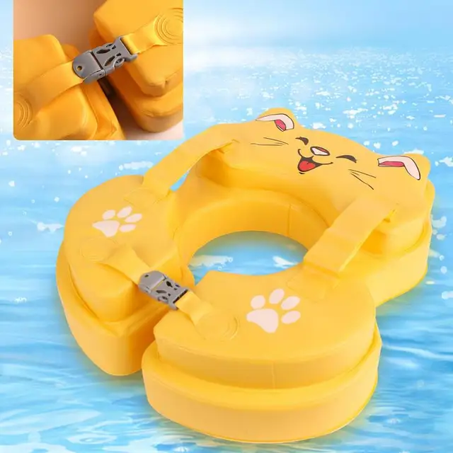 Toddler Pool Float Non-inflatable PVC Swimming Ring For Kid Swimming Practice Assistive Tools Outdoor Water Toy For Backyards 3