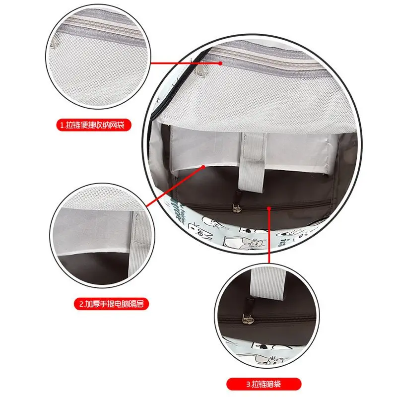 Simpatico gatto Ragazzi Ragazze Borsa per libri Zaino per la scuola Zaino da viaggio Mochila Zaino per studenti Amime 5