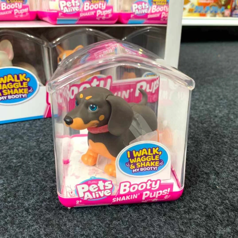 Zuru Pets Alive 2Pcs Interactive Mini Dog Toy Set with Glitter