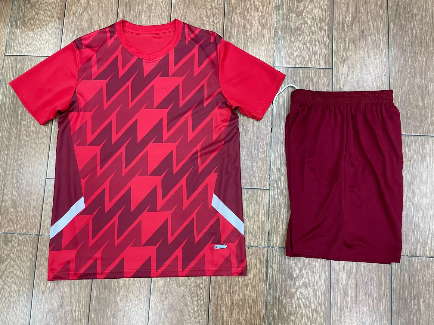 Kids School Soccer Sports Set Jerseys And Shorts Students Football Training Match Uniform Team Name Number Men Shirt