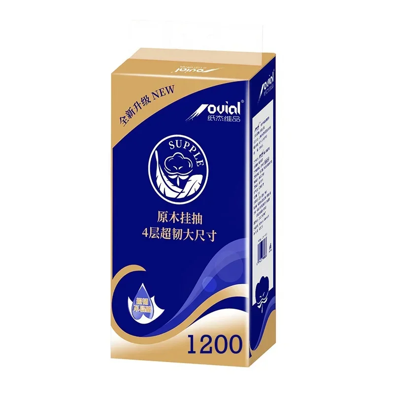 Großpackung Toilettenpapier für den Heimgebrauch, weiche geprägte Taschentücher, untere Extraktion, Handtücher, Badezimmerpapier-Essentials