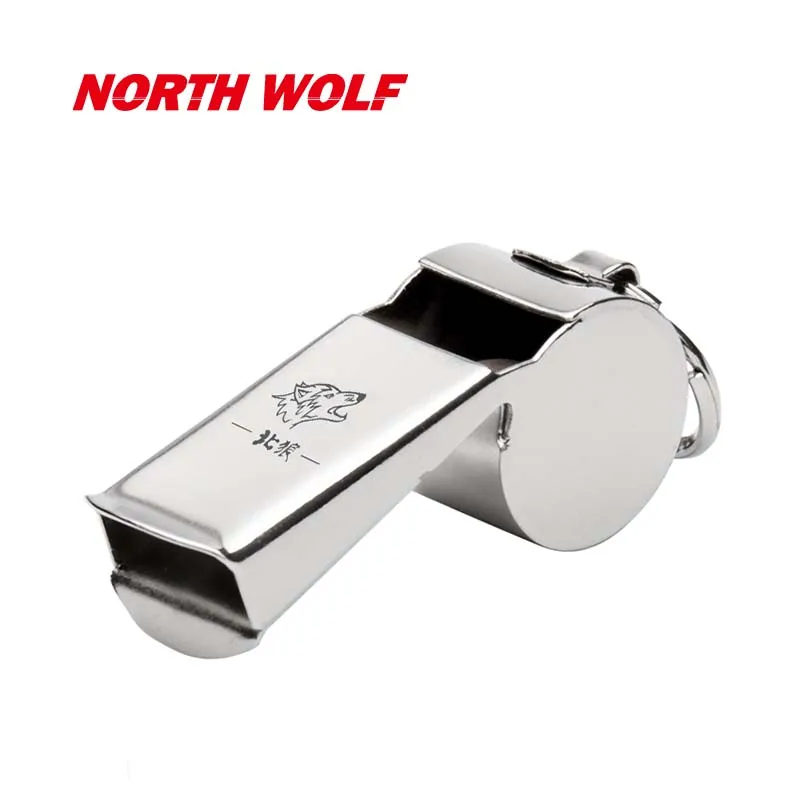 2021 New Outdoor Survival Training Whistle Wide Mouth Nickel Plated Copper Whistle