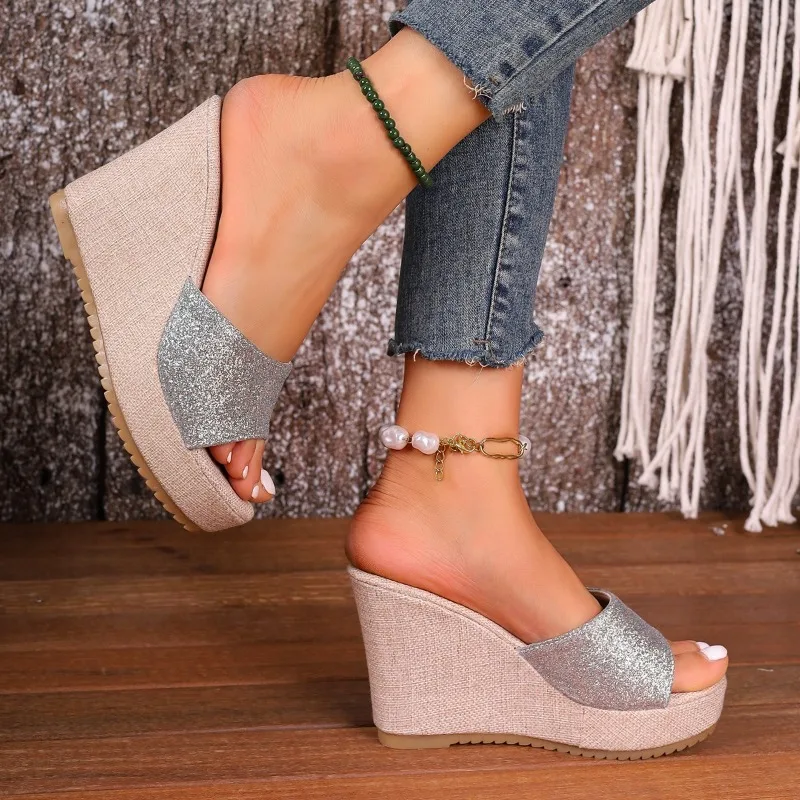 

Женские летние однотонные сандалии с круглым носком, в стиле ретро