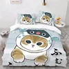 Mofusand Anime Shark Cat Bedding Sets Quilt Bed Cover Comforter Duvet Cover Pillow Case 2-3 Pieces Sets Room Decor Gifts 5