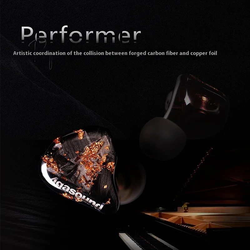Agasound Performer In Ear HiFi Earphone 10mm High-precision Magnetic Dynamic Monitor Music Earbuds With Detachable Cable Custom 5