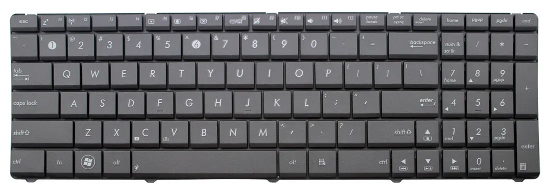Новая Черная английская Клавиатура США для ASUS G53 G53JW G53SW G53SX G60 G60J G60JX G60V G60VX G72 G72GX G72JH