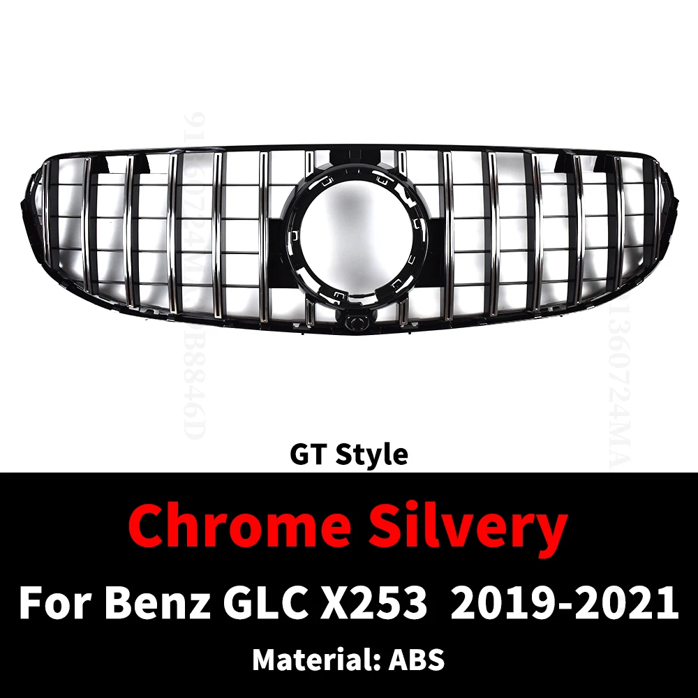 Frontstoßstangengrill Haubengrill für Mercedes Benz GLC X253 200 220 300 Facelift GT Diamond Style Mesh Grid Tuning 2019 2020 2021 – Detail 8