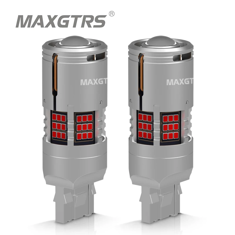 2 Pezzi 1157 Led Bianco Bay15D P21/5W 7443 W21/5W 3157 Led Canbus Lampada Guida Drl Posizione Di Parcheggio Freno Coda Lampadina Auto 12V