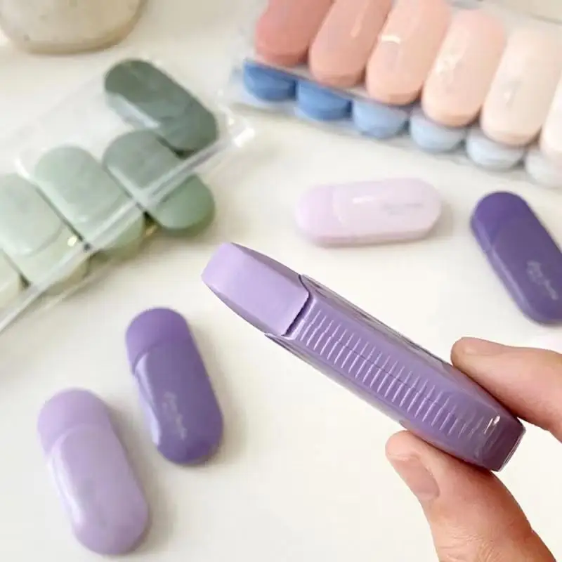 6 Pcs/set Correction Tape Gradient Kawaii Large Capacity Correction Tape Studente-capacity Silent Tape.