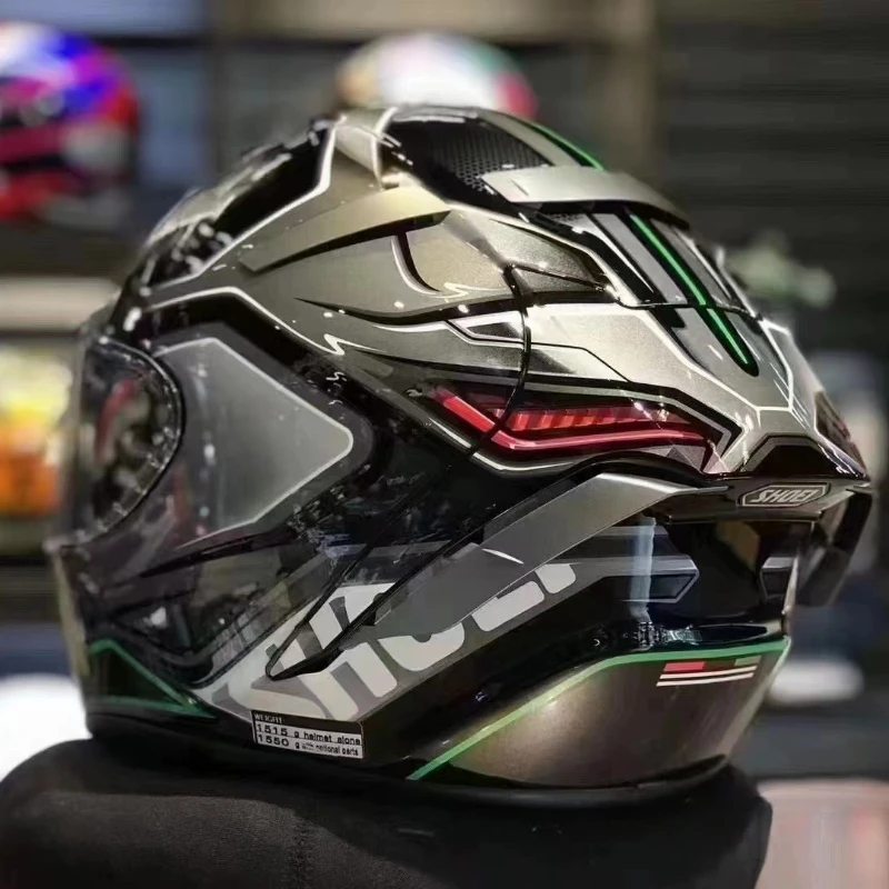 X-Fourteen Full Face Helmet X-Spirit III Aerodyne TC-4 Green 