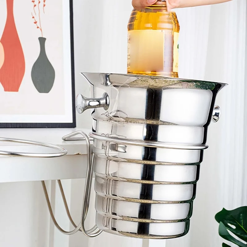 Desktop Ice Bucket Stand Cooler Stand Beerbarrel Rack Wine Bucket For Outdoor Cocktail Parties Cooking-FUNN