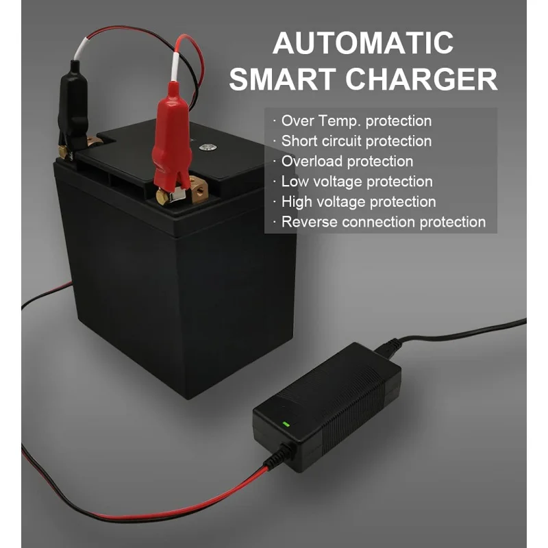 LiFePO4 배터리 충전기, 스마트 14.6V 충전기, 리튬 철 인산염 충전식 배터리, 14.6V 5A 10A, 12.8V 4S