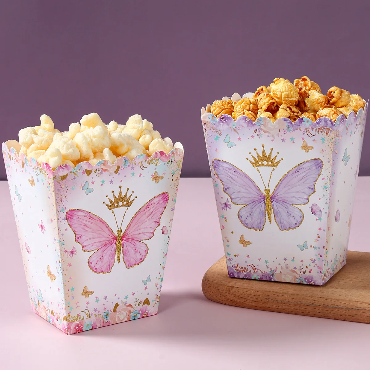 Pink & Purple Butterfly Party Favor Box