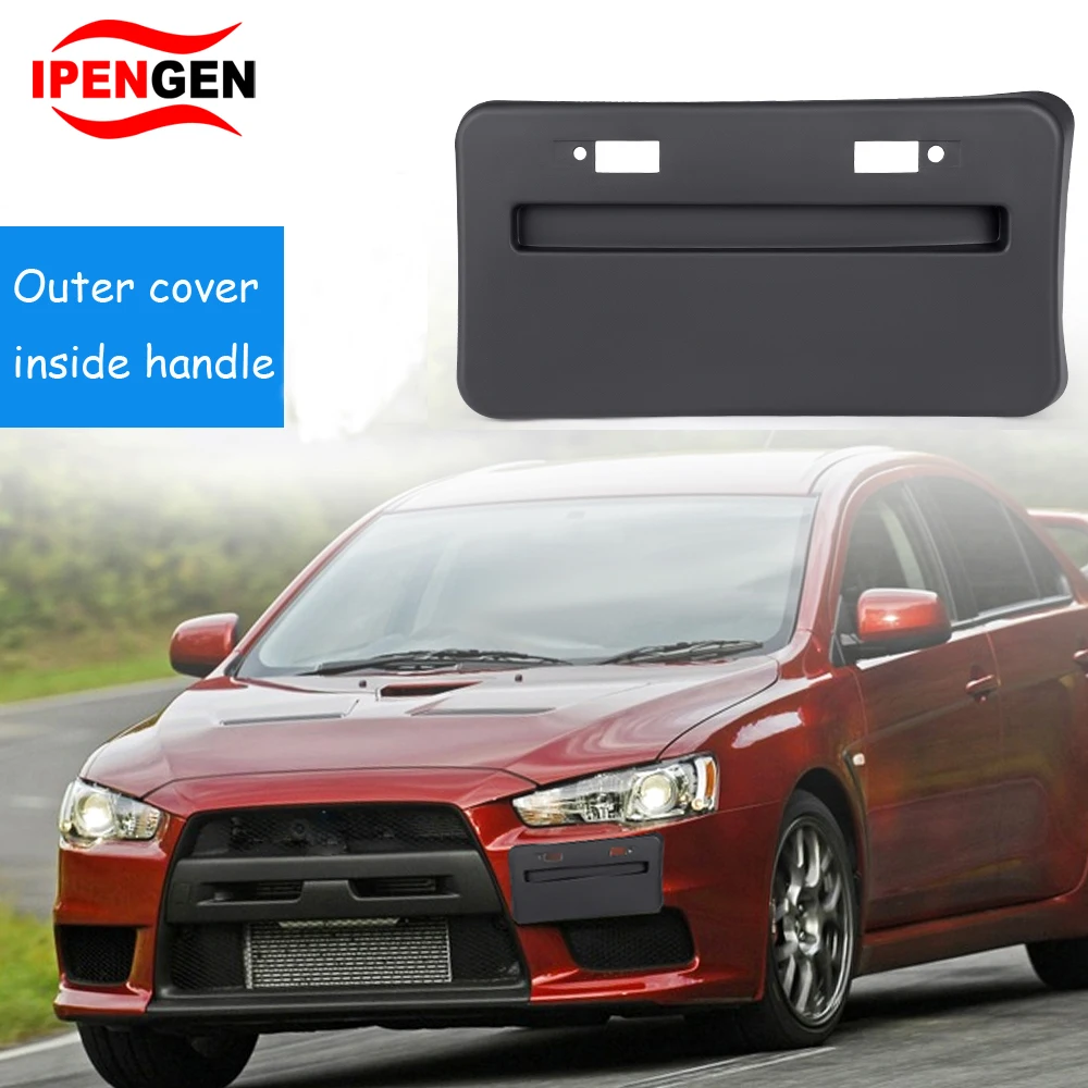 자동차 앞 범퍼 모양 번호판 프레임 재배치 베이스, 미쓰비시 랜서 GTS EVO X 2008-2018, 블랙 자동차 액세서리