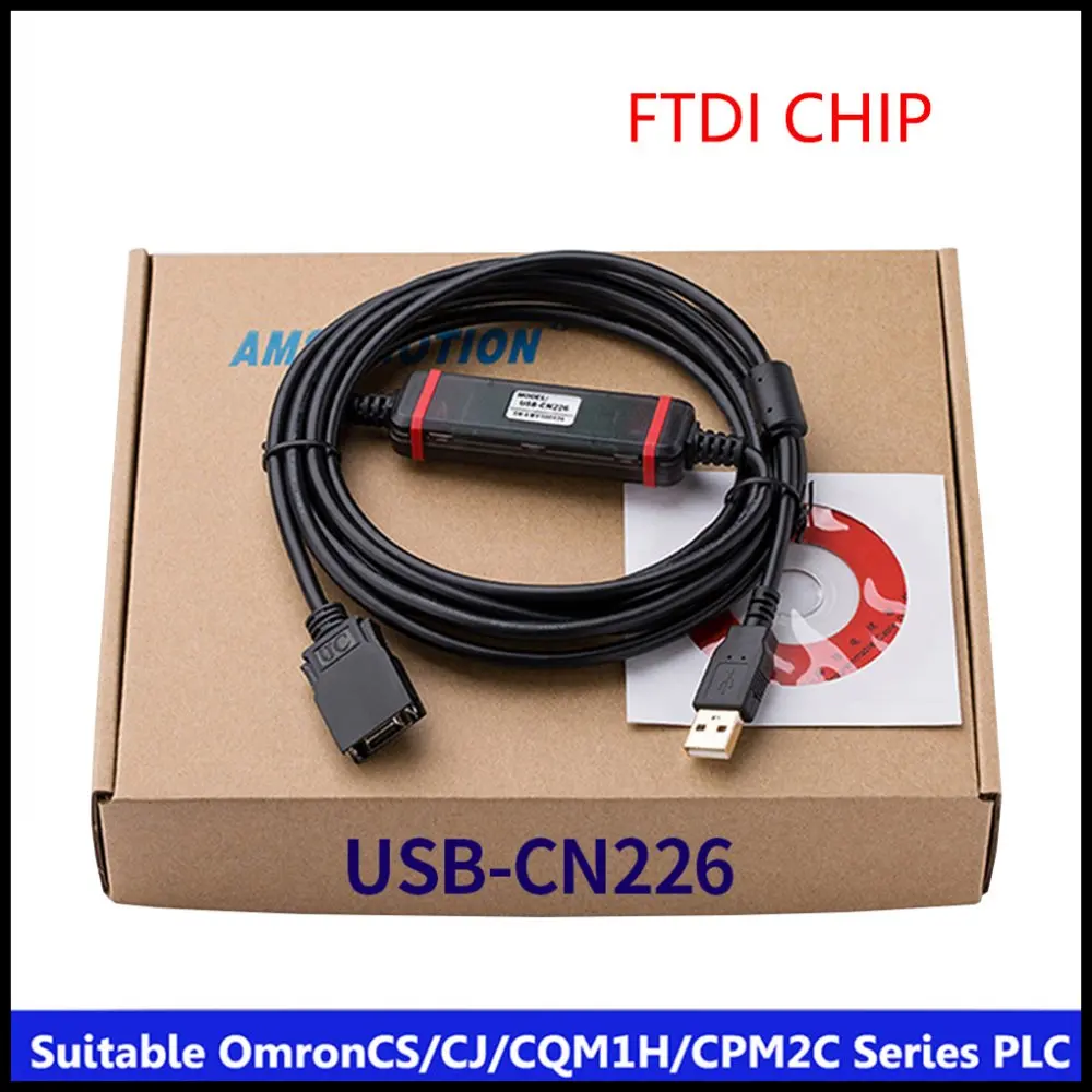 Kabel Pemrograman PLC Omron Yang Cocok Kabel Unduh CS/CJ/CQM1H Seri FTDI  Chip PLC USB-CN226 CNC AliExpress