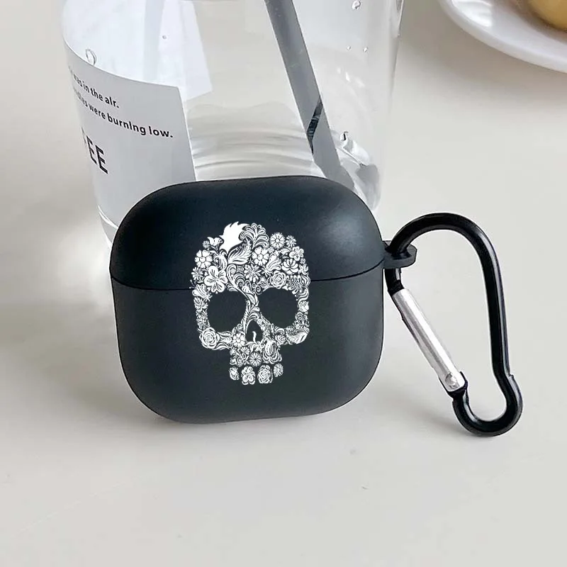 Flower Skull Pattern Anti Fall Earphone Cover Case