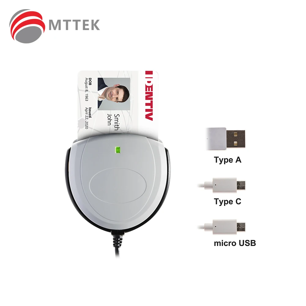 Lector de tarjetas inteligentes SCR3310v2.0 Identiv tipo A, ideal para lector de tarjetas de controlador/lector de CAC/lector de de identificación - AliExpress