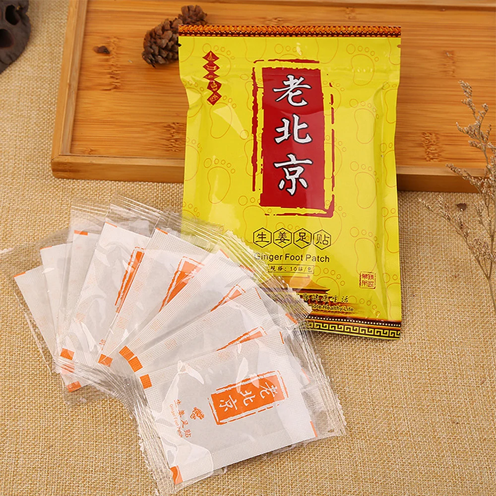 10PCS Detox Foot Patches Stress Relief Feet Deep Sleep Herbal Detox Sticker Conditioning Body Relieve Stress Foot Care Tool