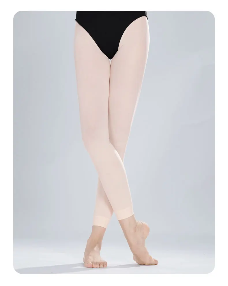 Ballettstrumpfhose Mädchen Damen 60D Knöchelhose Tanzstrumpfhosen Leggings für Prüfung und Praxis – Detail 10