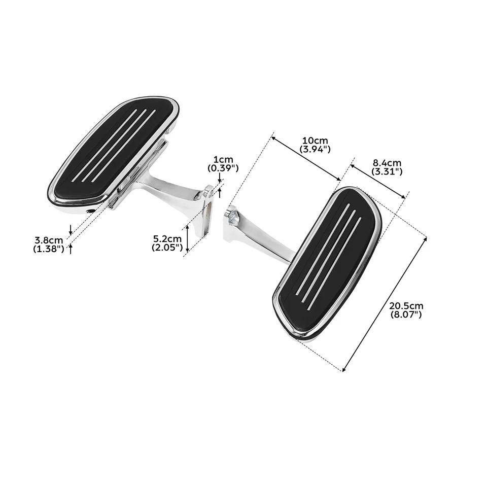 Chrome Rear Passenger Floorboard Foot Pegs For Harley Electra Glide Street Glide | UK - View #6