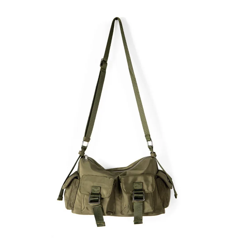 Shoulder Bag Crossbody Versatile Casual New Work Style Nylon Texture Handbags for Women Messenger High-quality Luxury Female Y2k