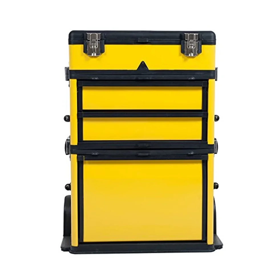 YyhcTool BoxHeavy Duty Stackable Storage Empty Tool Box Rolling Mobile Organizer Tools Case 5