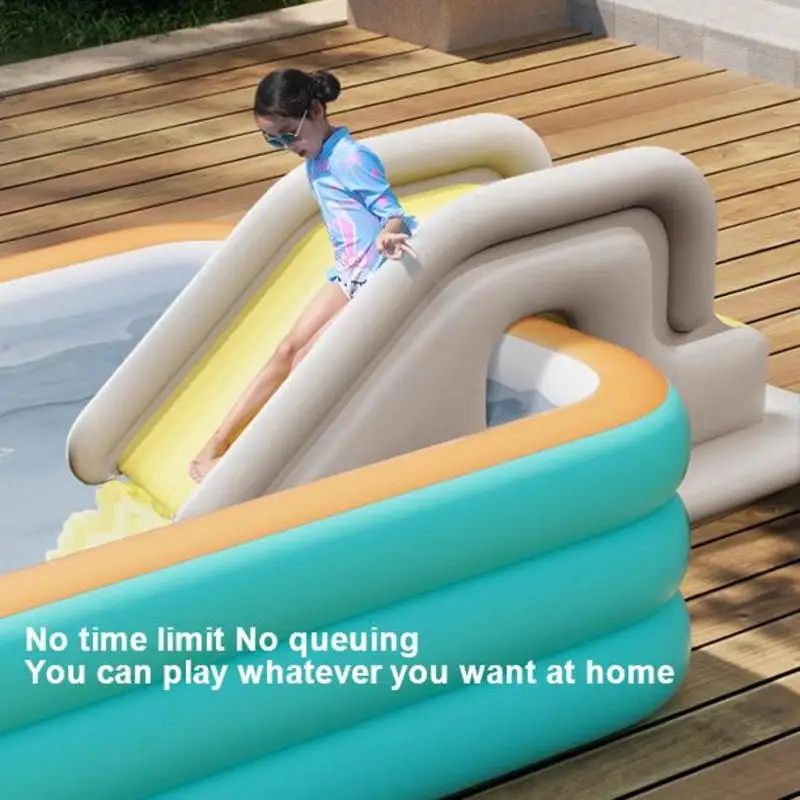 Tobogán de piscina inflable para niños, Parque Acuático de verano, toboganes acuáticos inflables, tobogán antideslizante para niños, 200x80x85cm/158CM