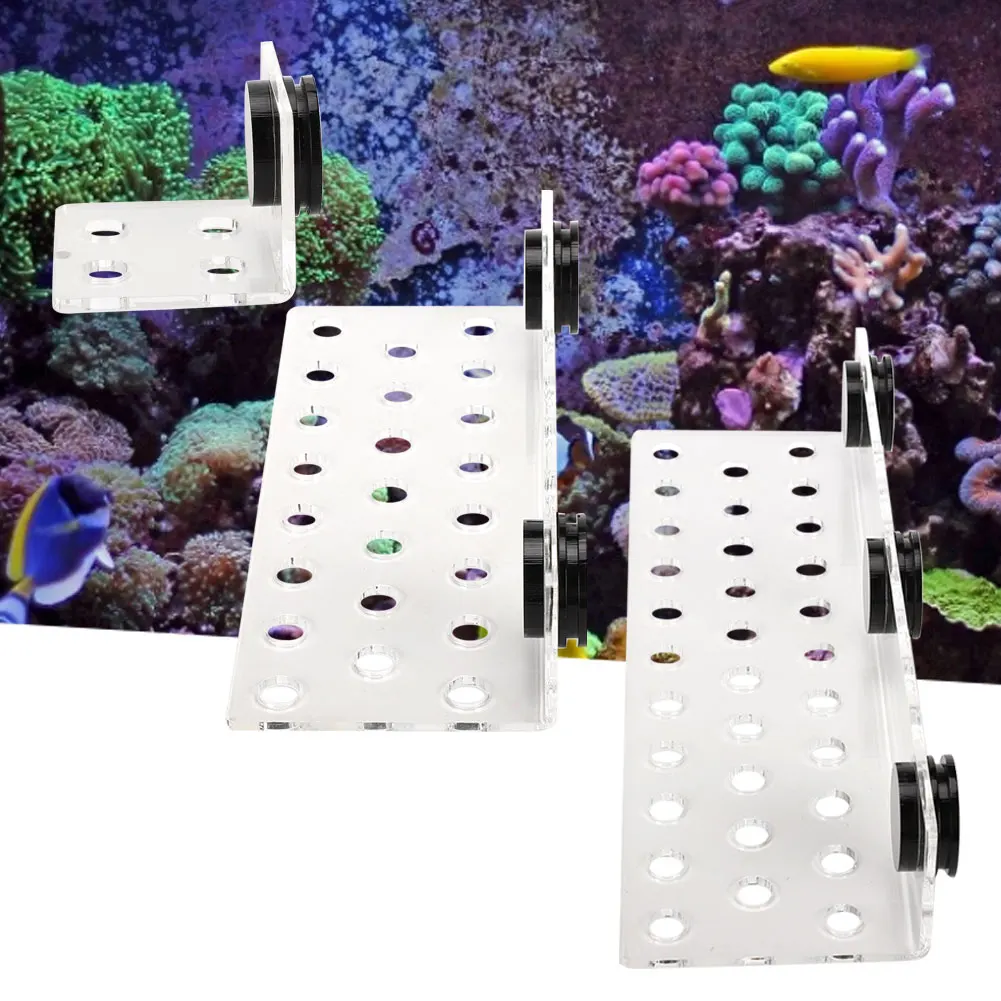 Aquarium Plant Tools Rack Acrylic Coral Rack Aquarium Fish Coral Rack Bracket Acrylic Strong Suction Frag Bracket