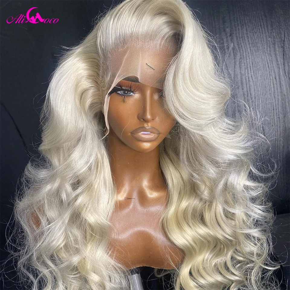 

Colored Grey 613 Body Wave Wigs 13x6 Lace Frontal Wigs Blonde Body Wave Transparent Lace Human Hair Wig For Women With Baby Hair