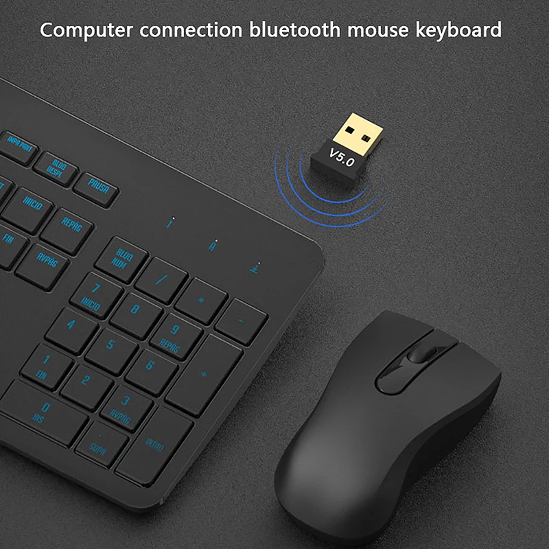 Bluetooth Adapter For PC USB Bluetooth 5.0 Dongle Receiver For Speaker Mouse Keyboard Music Audio Transmitter Printer