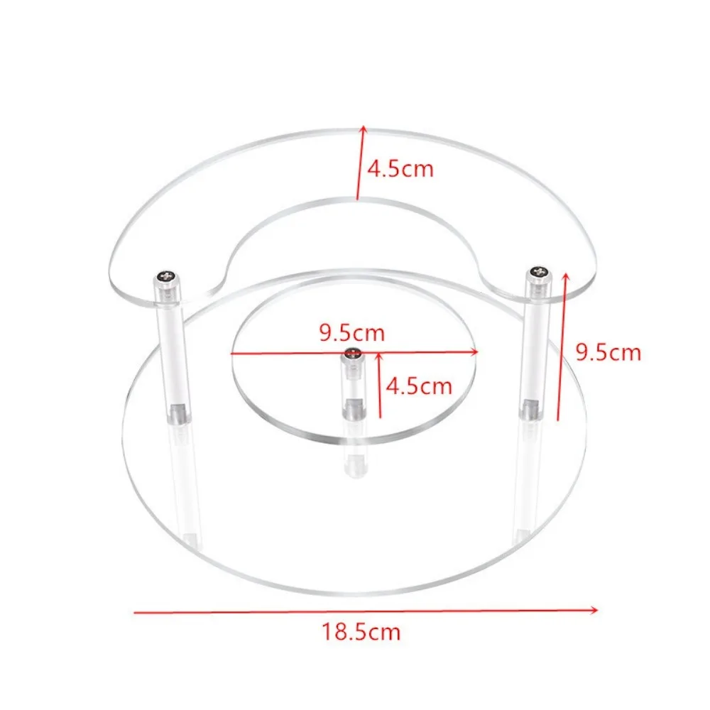 رف تخزين مستحضرات التجميل ثلاثي الطبقات، رف عينة م...