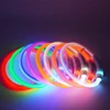 USB Rechargeable LED Fiber Optic Collar for Pets Luminous Anti-Lost Dog Accessory Outdoor Light Collar 4