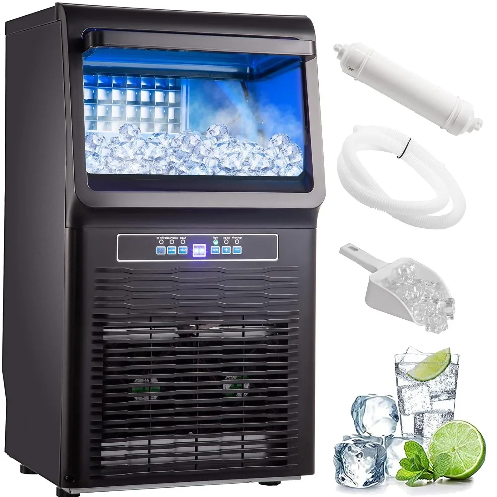 Countertop Ice Maker 70LB/24H, 350W Automatic Portable Ie Machine with 11LB Storage, 36Pcs per Tray, Auto Operation