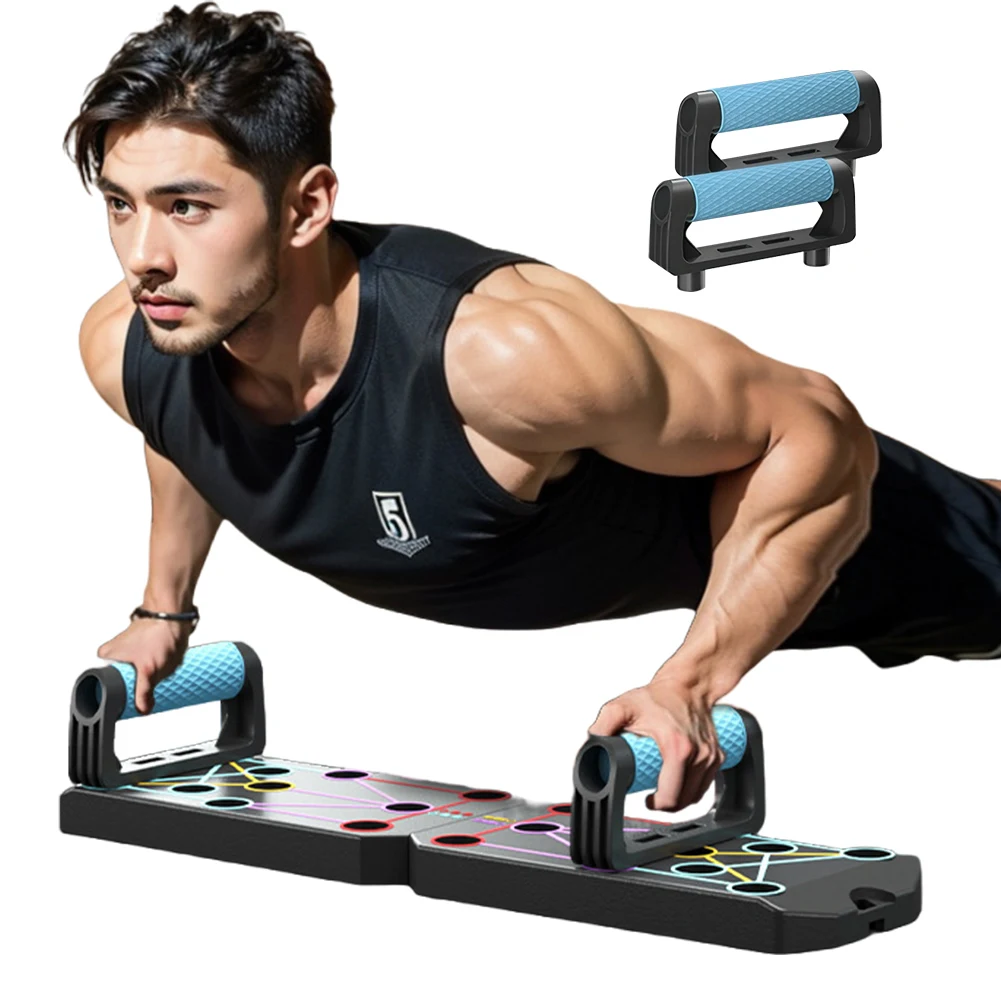 Folding Push-up Board Portable Fitness Equipment Multi-Functional Abdominal Enhancement Support for Strength Training