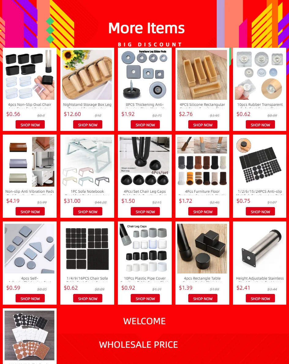 Dikdörtgen biçimde kendinden yapışkanlı keçe mobilya pedi levhası