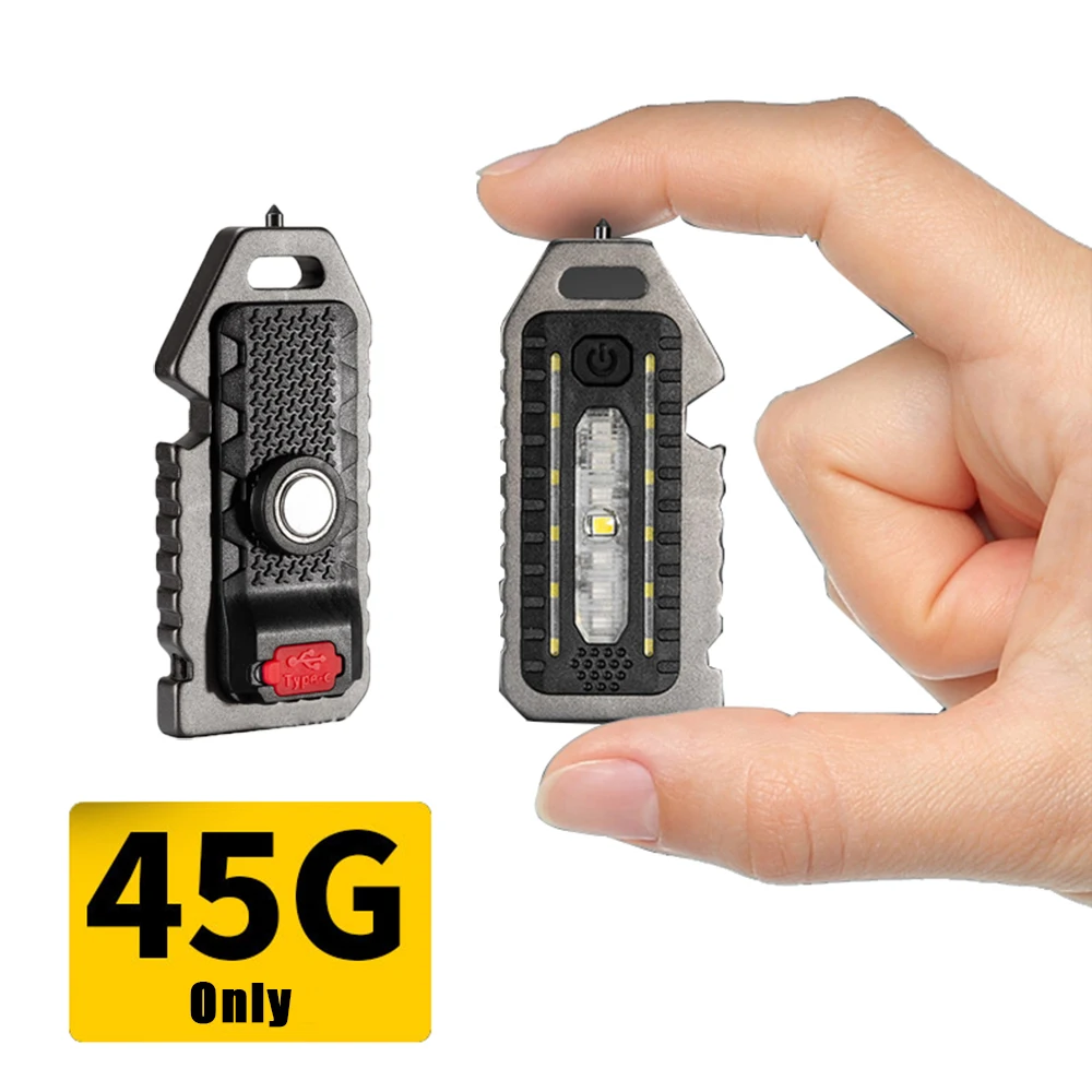 

LED Shoulder Police Light Flashlight USB Rechargeable with Battery Flashlight Whistle magnet shattered Outdoor Emergency Led
