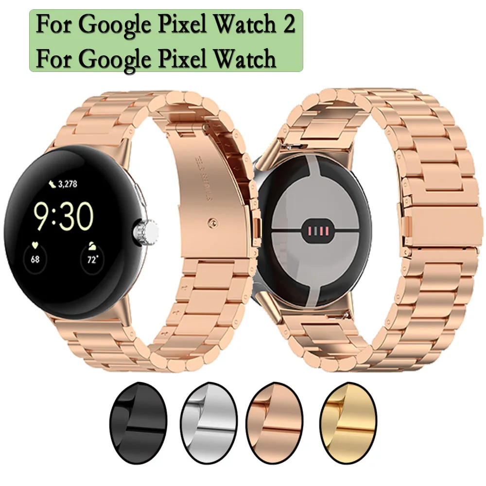 

Stainles Steel Strap For Google Pixel Watch 2 Metal Watchband With Business Style bracelet Accessories correa