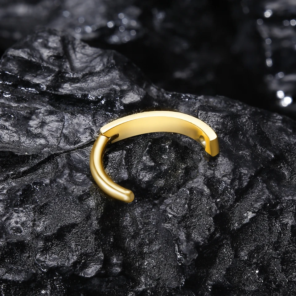 Piercing Ombelico Donna KRFY | Argento 925 Anallergico | Con Zirconi | Chiusura Clicker | 14G 10mm - Foto 7