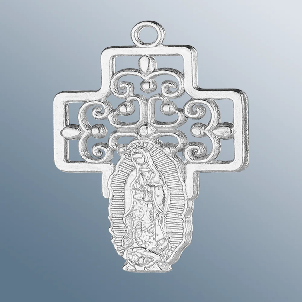 Diyalo 10 stücke Mode Jungfrau Mary Medaille unsere Dame von Guadalupe Halskette Anhänger Ornament Kommunion Sakrament Geschenke – Detail 2