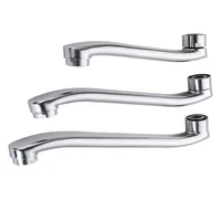 1PC In-wall Kitchen Faucet Leaking Repair Tool Movable Connector Water Outlet Elbow S-bend Extension Tube Bubbler Water Pipe 2