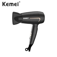Kemei Professional Hair Dryer Portable Foldable Handle Compact 1800W Blow Dryer Hot Wind Low Noise Home Appliance Styling Tools 1