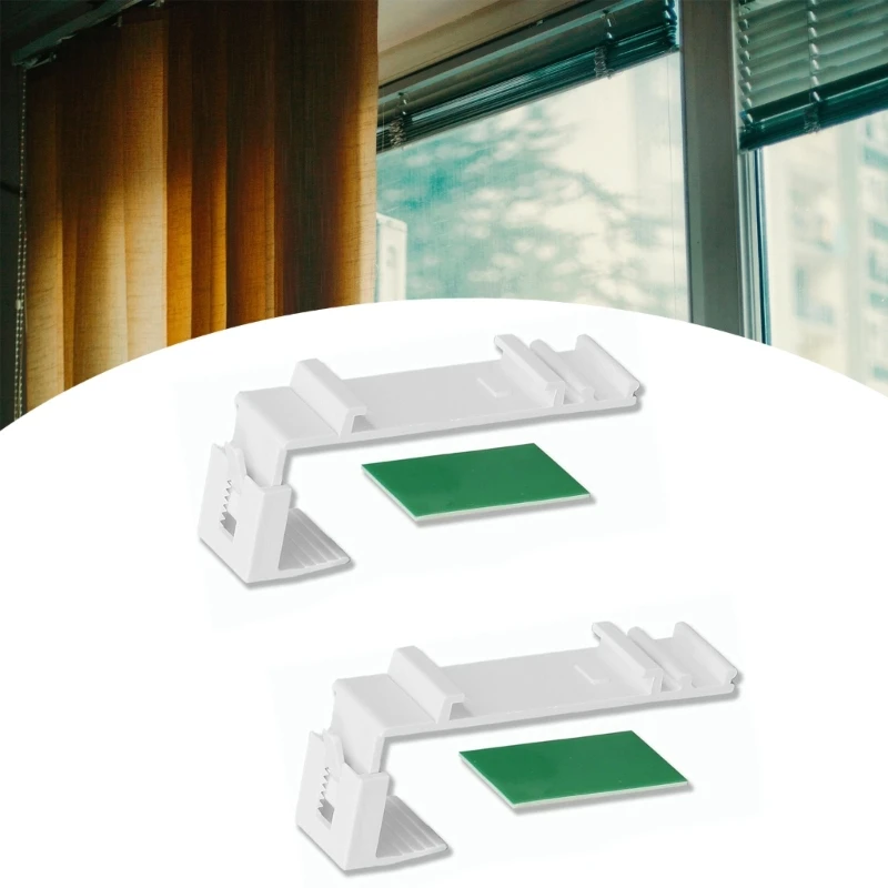 Roller Blinds Fixing Bracket No Drilling Replacement Parts for Window Shade Roller Curtain Rod Holder Adjustable Clamp